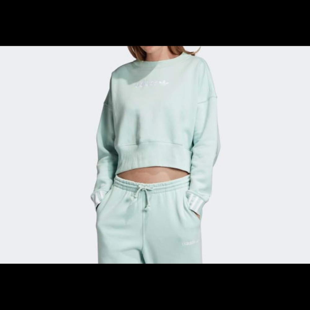 ADIDAS COEEZE CROPPED SWEATSHIRT